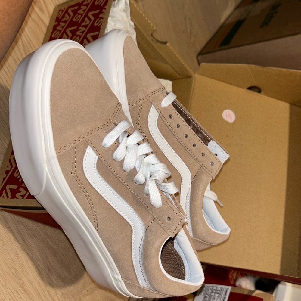 Platform stackform caramel , burro, brown sugar Old Skool vans